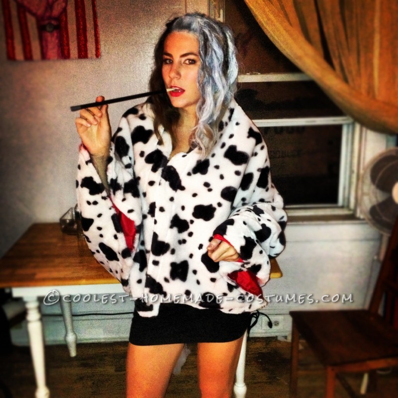 Homemade Cruella De Vil Costume