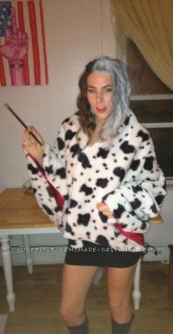 Homemade Cruella De Vil Costume