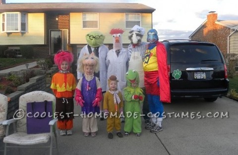 Coolest Homemade Muppets Family Group Costume