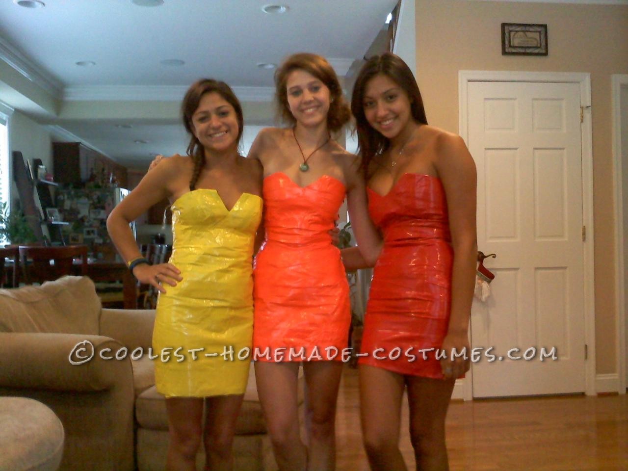 Duct Tape Hot Sauce Girls Group Costume