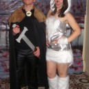 Cool Jon Snow and Ghost Homemade Couple Costume