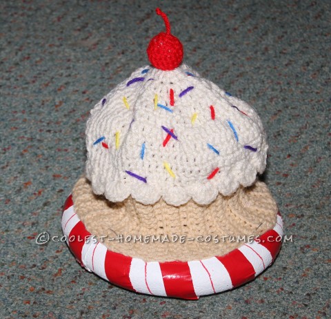 Cupcake Hat with Peppermint Base