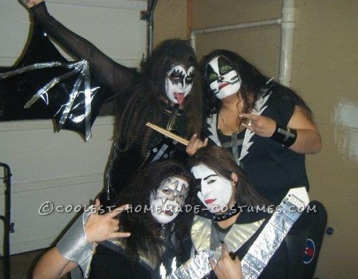 Homemade Girl Group KISS Costume