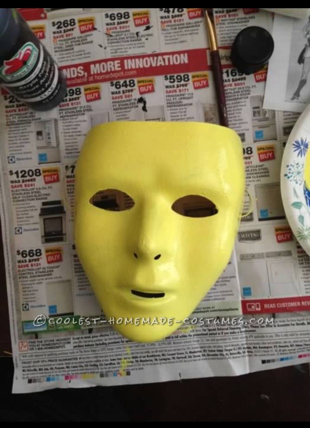 Skeletor's mask before I painted it.