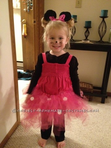 Homemade Family Minnie and Mickey Mouse Halloween Costume