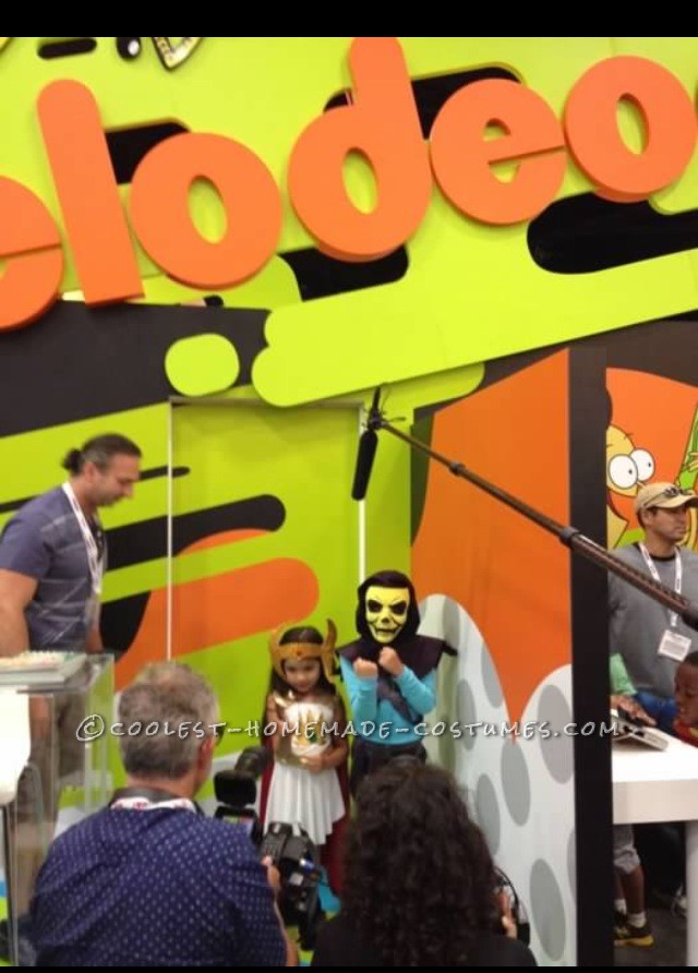 She-ra and Skeletor Costumes Getting filmed by Nickelodeon