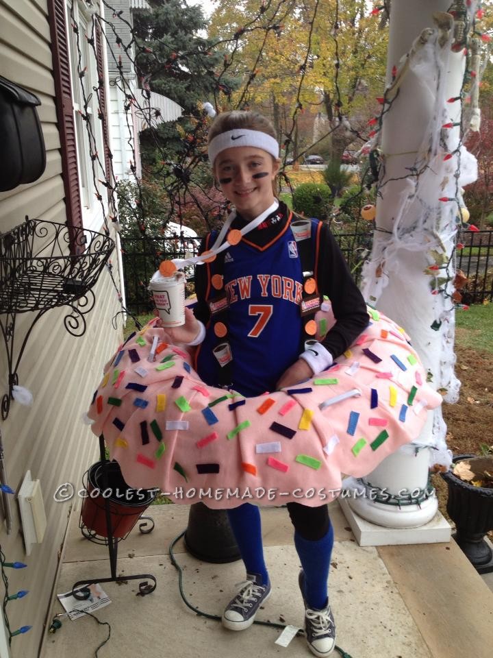 Coolest Dunkin Doughnut Costume for a Girl