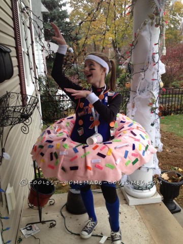 Coolest Dunkin Doughnut Costume for a Girl