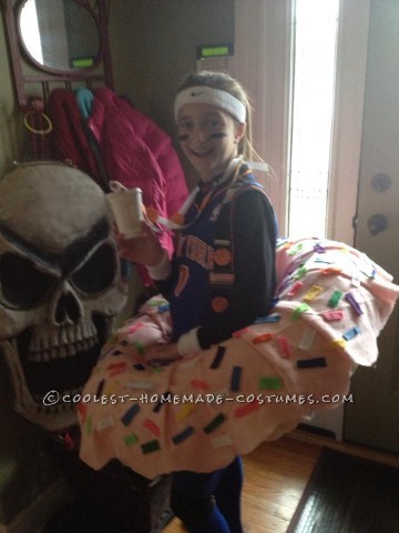 Coolest Dunkin Doughnut Costume for a Girl