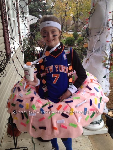 Coolest Dunkin Doughnut Costume for a Girl