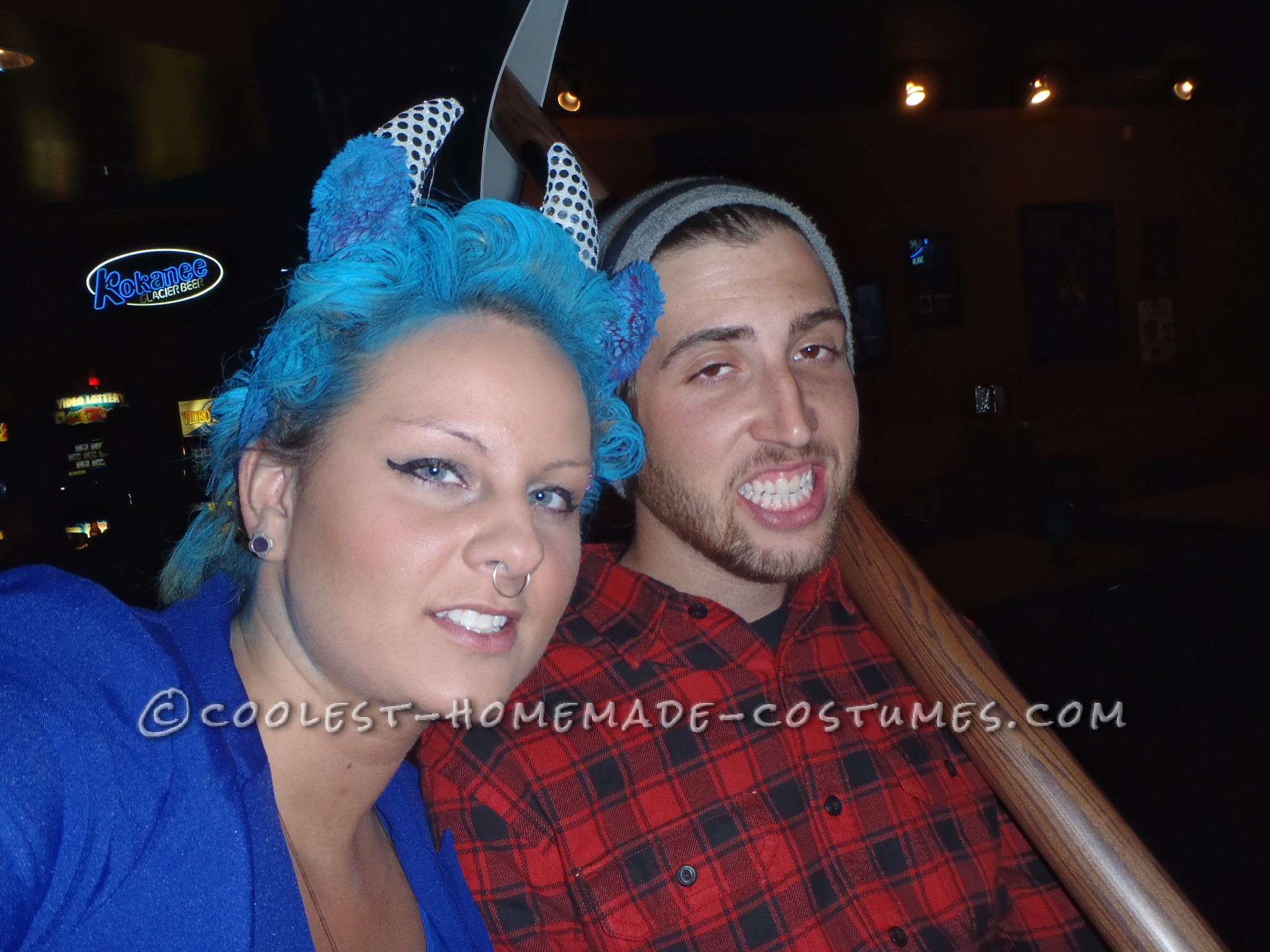 Coolest Homemade Couple Costume Idea: Paul Bunyan and Babe the Blue Ox