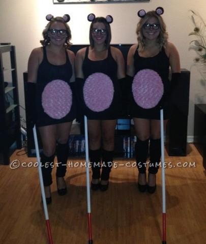 Sexy Three Blind Mice Group Halloween Costume