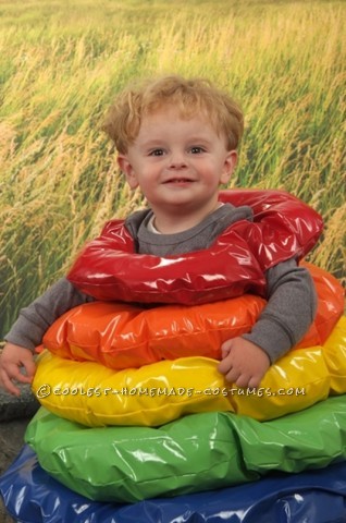 Homemade Costume Idea for a Toddler: Stacking Ring Toy Costume