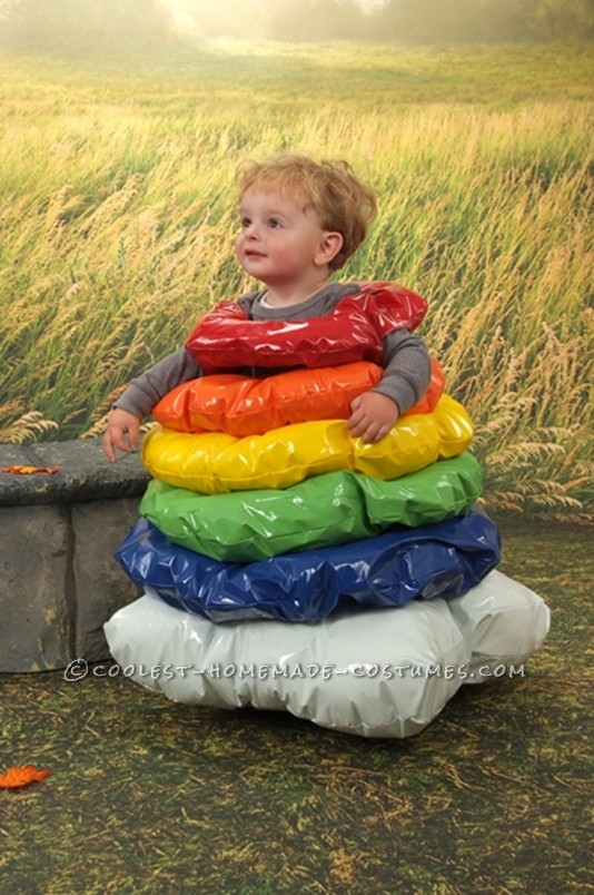 Homemade Costume Idea for a Toddler: Stacking Ring Toy Costume