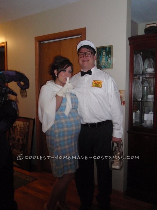 Cool DIY Couple Costume: The Milkman's Baby?