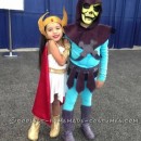 Cute Masters of The Universe Child Couple Costume: She-Ra and Skeletor