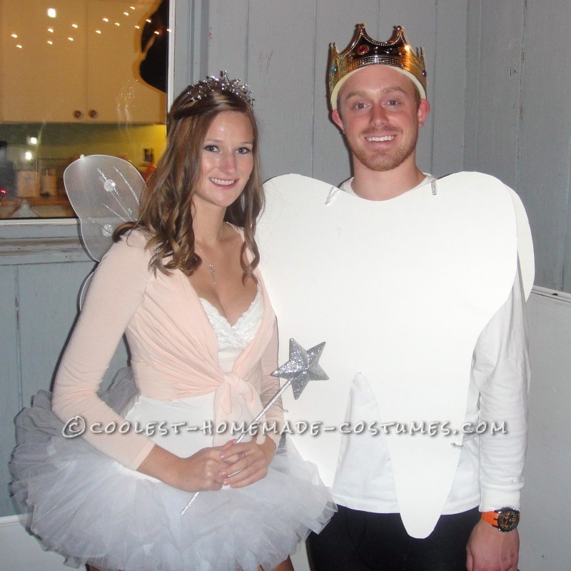 Coolest Tooth and Tooth Fairy Homemade Couples Costume