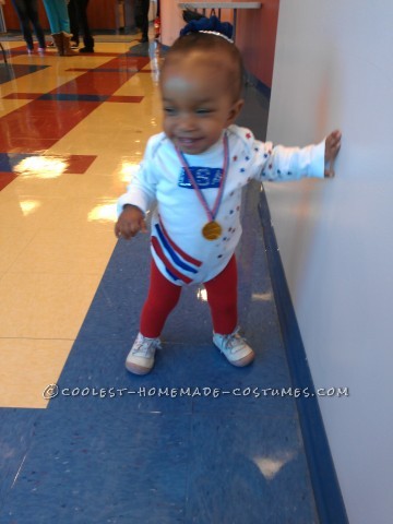 Last-Minute DIY Toddler Costume: USA Olympic Gold Medalist Gymnast Gabby Douglas