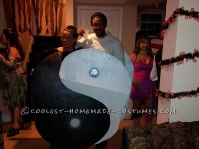 Homemade Yin and Yang Couple Costume