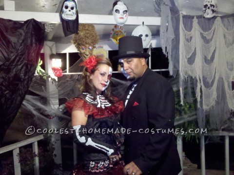 First Place Homemade Dia de Los Muertos Couples Costume