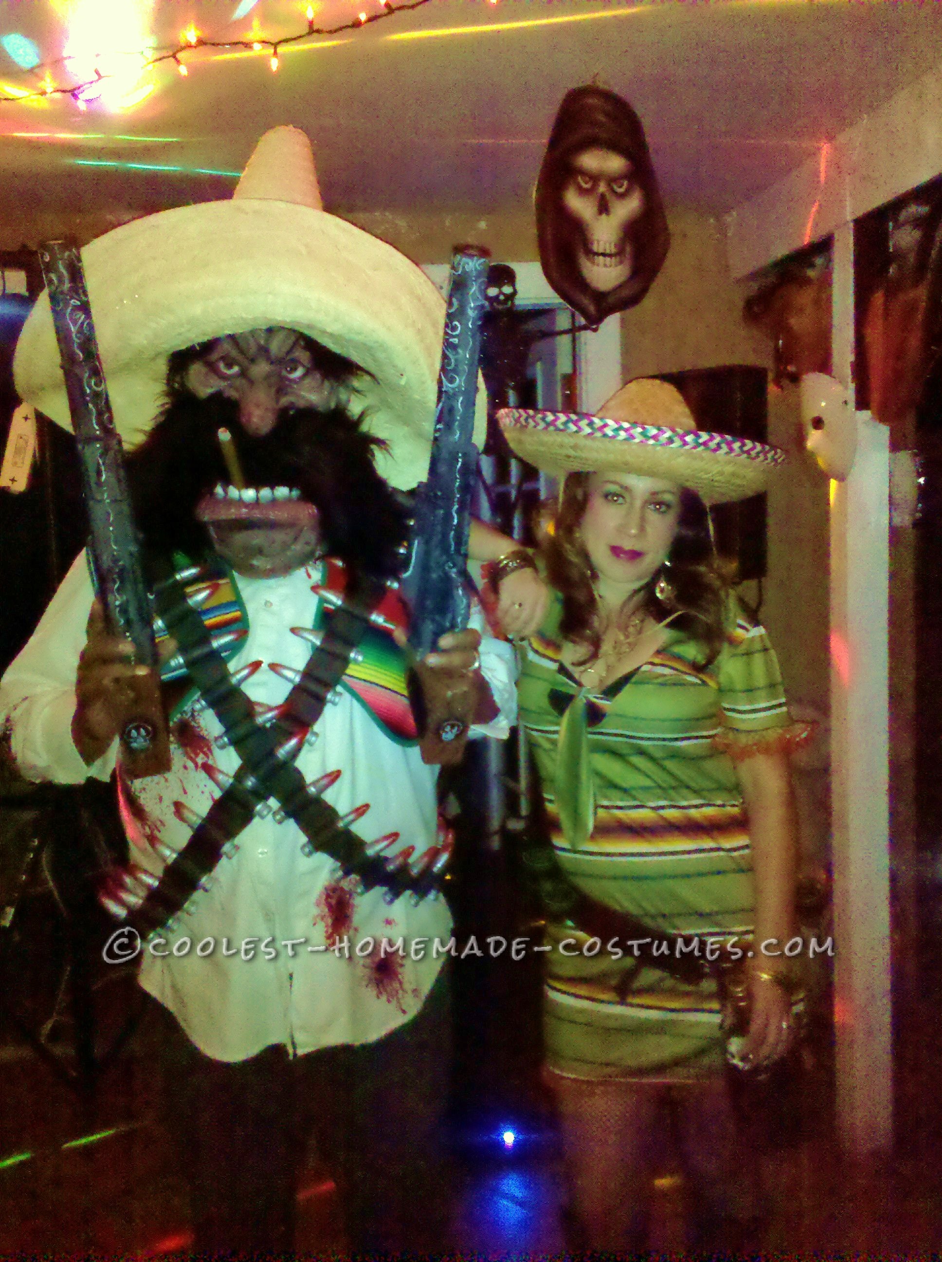 Mexican Outlaw Couples Costume with Cool Homemade Accessories