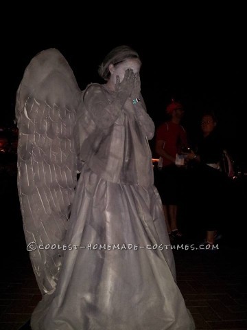 Cool Mom and Son Couple Costume: Tenth Doctor and Weeping Angel from Doctor Who