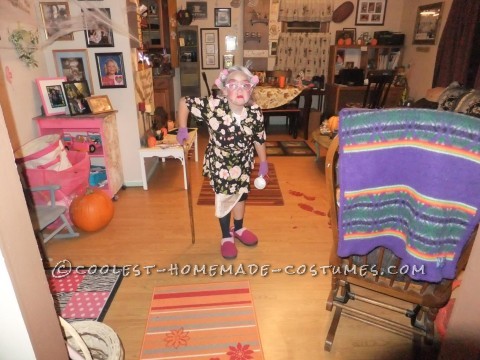 Cool Homemade Costume for a Girl: 8 Year Old in an 80 Year Old Body
