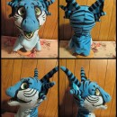 Adorable Blue Monster Costume from Scratch