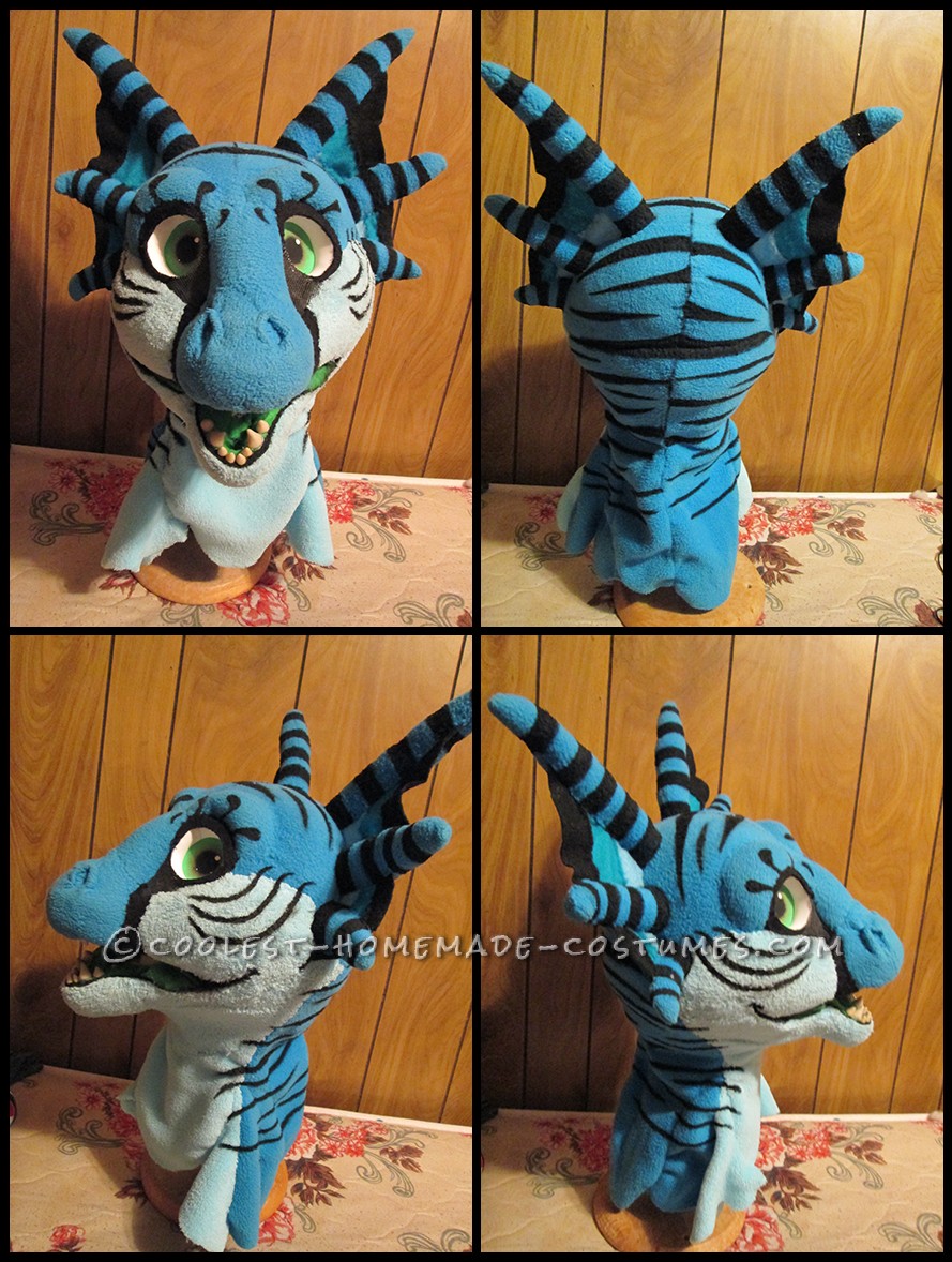 Adorable Blue Monster Costume from Scratch