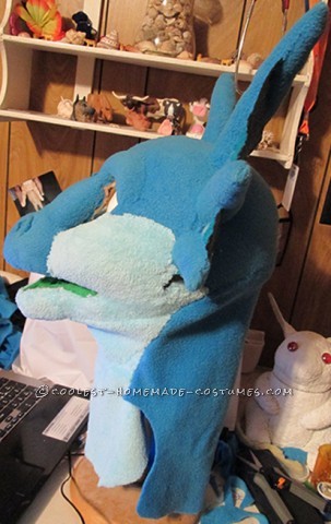 Adorable Blue Monster Costume from Scratch
