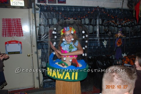 Aloha Baby Snow Globe Costume Designed and Made by a 7th Grader