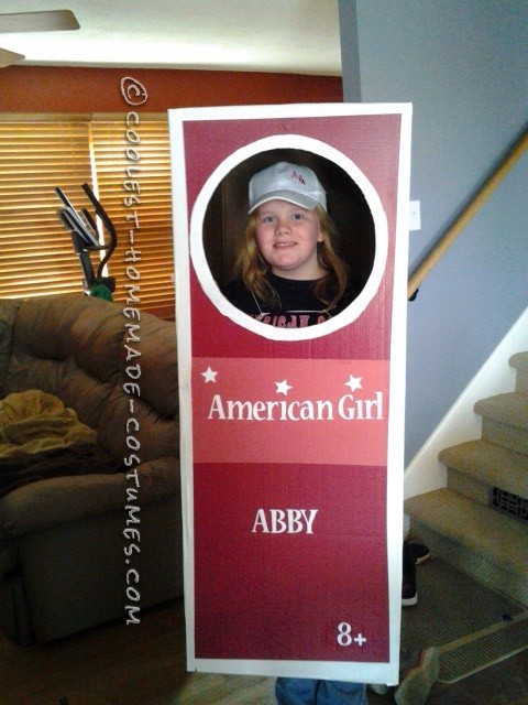 Coolest Homemade American Girl Doll in a Box Costume