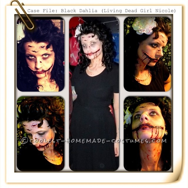 Artist Living Dead Girl Nicole Transforms into the Black Dahlia (Elizabeth Short)