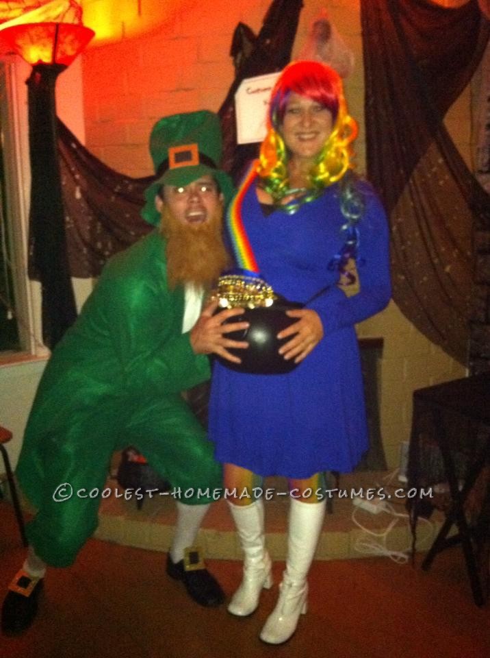 Baby Bump's First Costume: Pot o' Gold at the End of the Rainbow!