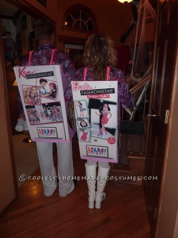 Fashionista Barbie and Ken Couple Costume