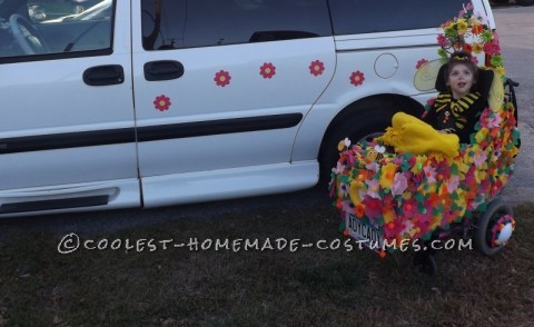 Awesome Bee Flower Wheelchair Car Costume