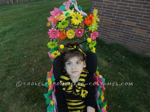 Awesome Bee Flower Wheelchair Car Costume