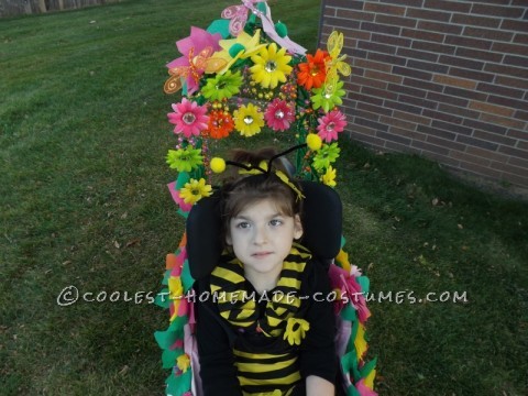 Awesome Bee Flower Wheelchair Car Costume