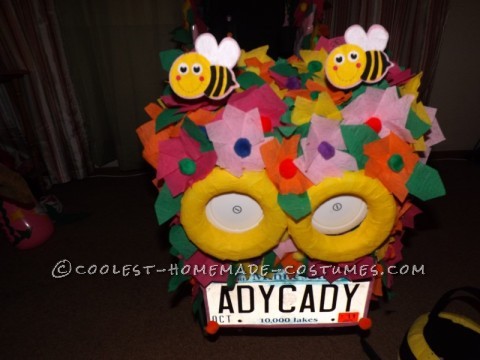 Awesome Bee Flower Wheelchair Car Costume