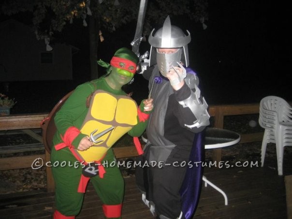 Original DIY Couple Costume: Ninja Turtle and Shredder