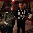 Best Terminator Couple Costume: T-1000 as he Chases John Connor out of the Mental Hospital