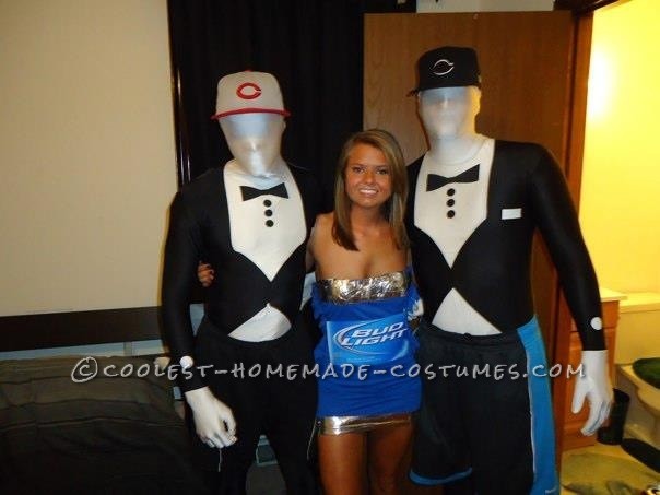 Sexy Bud Light Can Costume Idea for a Woman