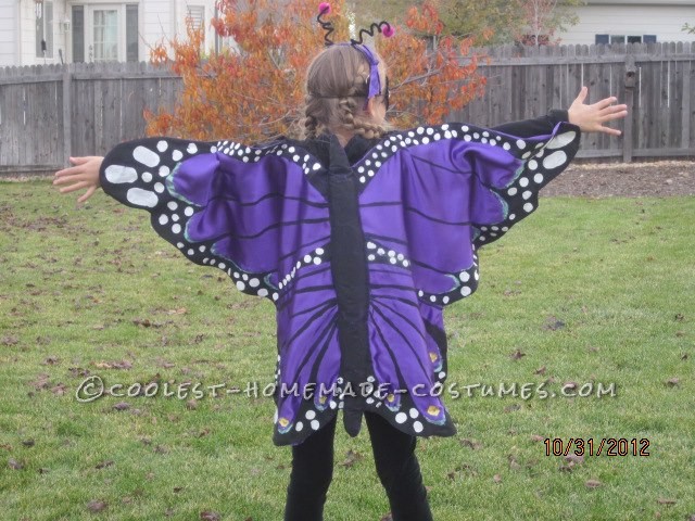 Purple Majesty Butterfly DIY Costume for a Girl