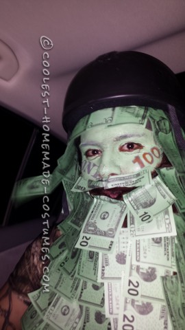 Cool Homemade Geico Money Man Costume