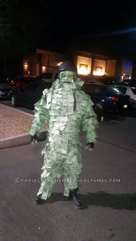 Cool Homemade Geico Money Man Costume