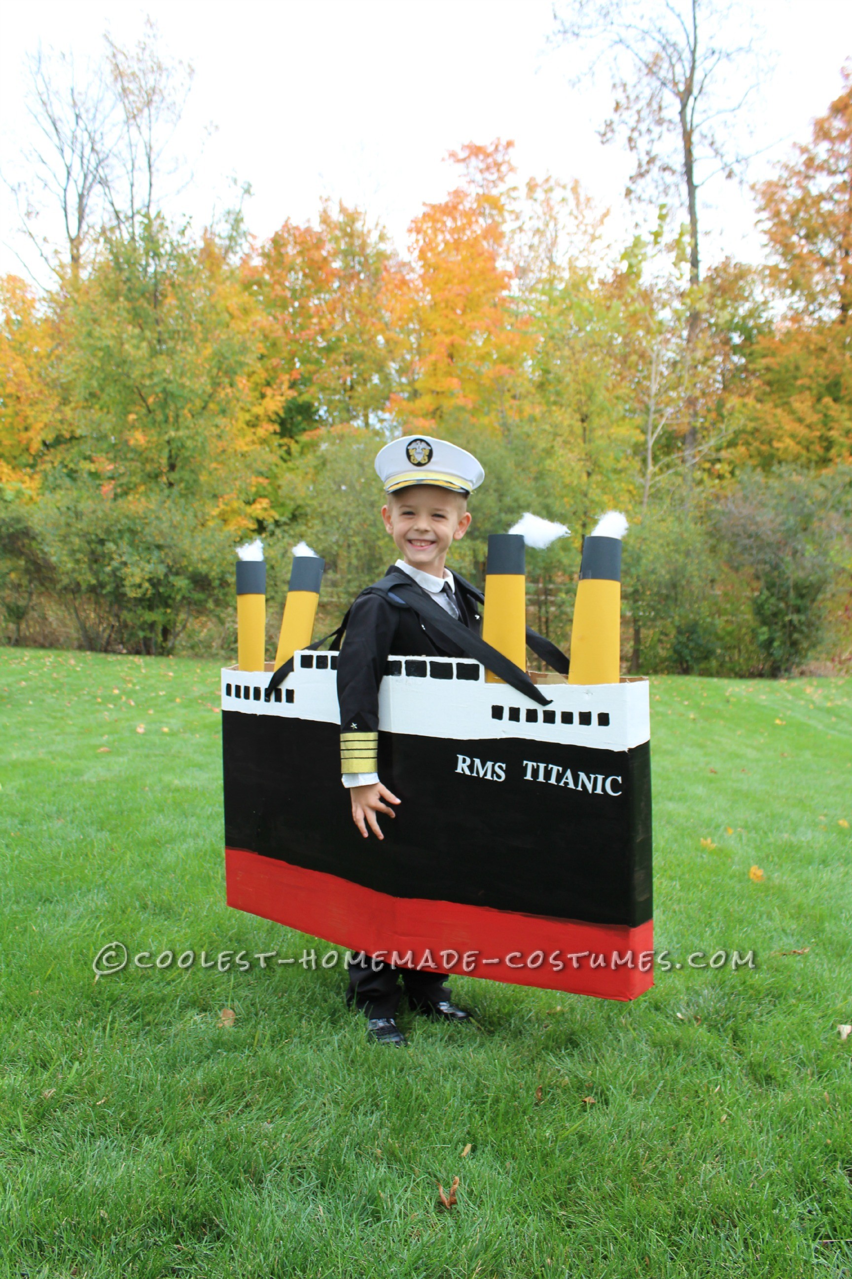 Original DIY Costume Idea for a Boy: Captain of the Titanic