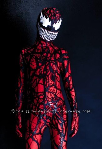 Coolest Homemade Carnage (Spiderman Villain) Costume