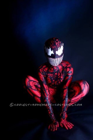 Coolest Homemade Carnage (Spiderman Villain) Costume