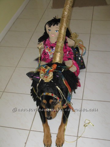 Funny Carousel Horse Costume for a Dog