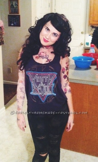 Channeling My Inner Kat Von D - Last Minute Homemade Costume